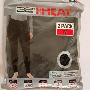 32 Degrees Heat Women’s Black Leggings 2 Pack Medium